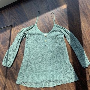 Off-the-shoulder seafoam tunic, Jen's Pirate Booty